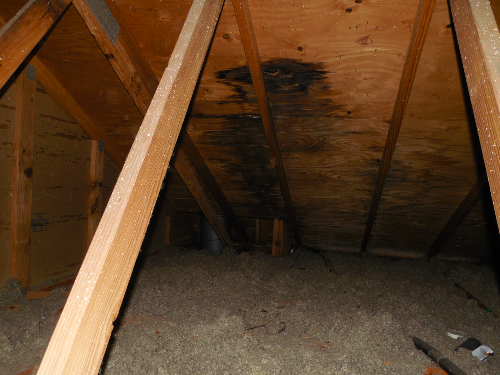 Water penetration in attic